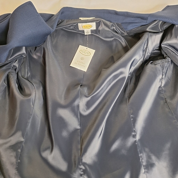 NWT Talbots career core, navy blue wool blazer plus size 16. - Picture 5 of 9
